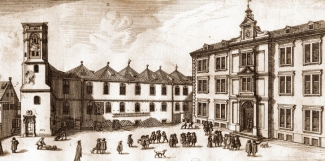 Ansicht des Annahofs 1676 von Simon Grimm